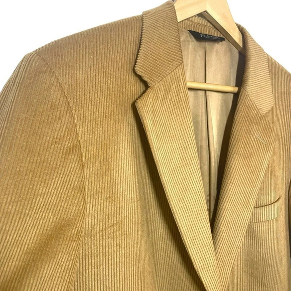 Jos A. Bank Men’s Wool/Silk Blend Corduroy Sport Coat Blazer in Camel Size 42 - Picture 10 of 13